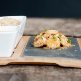 Spicy Honey and Lemon Shrimp - Recipe photo by foodsofourlives