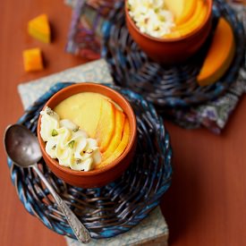 Mango Lassi Mousse - Recipe photo by tadkapasta