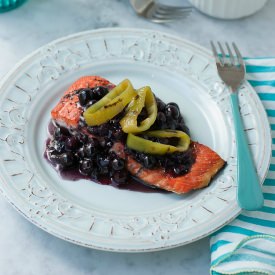 Bluberry Hatch Chili Grilled Salmon - Recipe photo by PineappleandCoconut