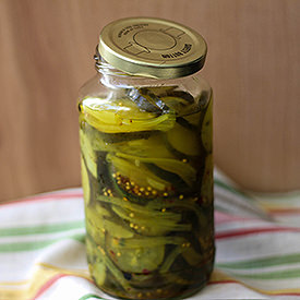 Spicy Bread & Butter Pickles - Recipe photo by kmwizzle