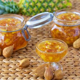 Fig & Fresh Pineapple Freezer Jam - Recipe photo by The Cafe Sucre Farine