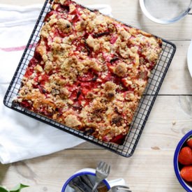 Coffee Cake with Rhubarb - Recipe photo by minta