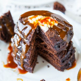 Chocolate Buttermilk Pancakes - Recipe photo by Averie