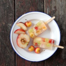 Summer White Wine Fruit Popsicles - Recipe photo by boulderlocavore
