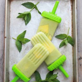 Pineapple Mint Lassi Popsicles - Recipe photo by kneadtocook