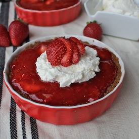 Strawberry Pie & Gingersnap Crust - Recipe photo by ChefLindseyFarr