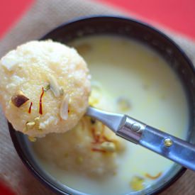 Ras Malayi - Recipe photo by The veggie Indian