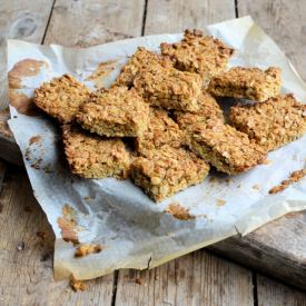 Lavender Honey Flapjacks - Recipe photo by Lavender and Lovage