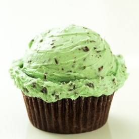 Mint Chocolate Chip Cupcakes - Recipe photo by cooking classy