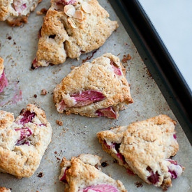 Coconut Rhubarb Scones - Recipe photo by Butteredup