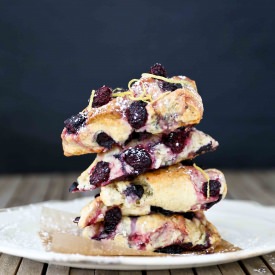 Blackberry Lemon Scones - Recipe photo by Feasting at Home