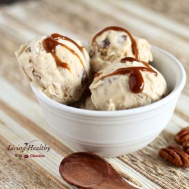 Butter Pecan Caramel Ice Cream - Recipe photo by Living Healthy With Chocolate