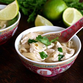 Chicken Noodle Soup Gone Asian - Recipe photo by bitethisgoodie