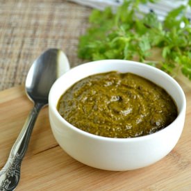Cilantro Chutney - Recipe photo by Sangeetha