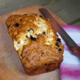 Goat Cheese and Olive Quick Bread - Recipe photo by eatlivetravelwrite