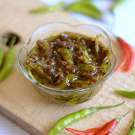Green Chilli Pickle - Recipe photo by Padhuskitchen