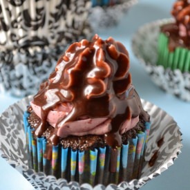 Chocolate Chiffon Cupcakes - Recipe photo by Oishii Treats
