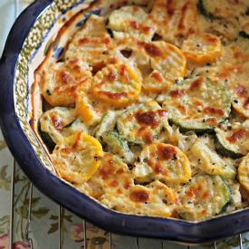 Zucchini and Squash Au Gratin - Recipe photo by DishinWithRebelle