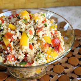 Lemon Balm Tabouli - Recipe photo by Blommi