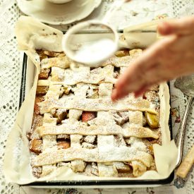 Crispy Rhubarb Pie - Recipe photo by okuchnia