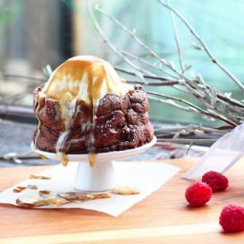 Flourless Chocolate Cake - Recipe photo by gettingmyjustdesserts
