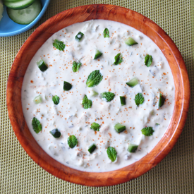 Cucumber Mint Raita - Recipe photo by spillthespices