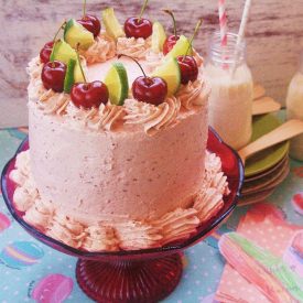 Margarita & Cherry Layer Cake - Recipe photo by desirvientadas