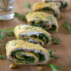 Omelet With Rocket and Ham - Recipe photo by BrendaKookt