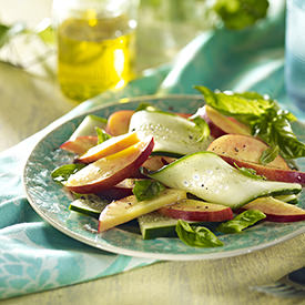 Apricot Basil Cucumber Salad - Recipe photo by Photoappetite