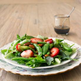 Sautéed Strawberry Salad - Recipe photo by CookTheStory