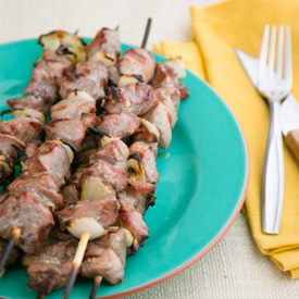Pork Skewers - Recipe photo by NatashasKitchen.com