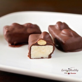 Homemade Almond Joy Candy Bar - Recipe photo by Living Healthy With Chocolate