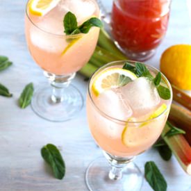 Rhubarb Sparkler - Recipe photo by penthousekitchen