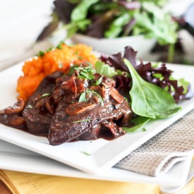 Apricot and Bacon Beef Liver - Recipe photo by The Healthy Foodie