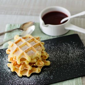 Luscious Yeast Waffles - Recipe photo by coconutandvanilla