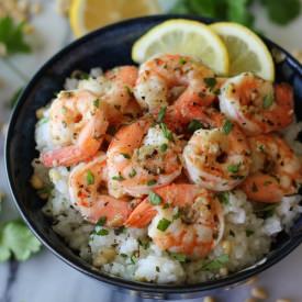 Lemon Shrimp with Garlic and Herbs - Recipe photo by damndelicious