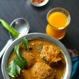 Chettinad Pakora Curry - Recipe photo by The veggie Indian