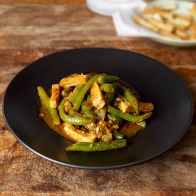 Tofu Green Beans - Recipe photo by misspickledplum