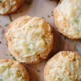 Cheddar Gruyere & Chive Biscuits - Recipe photo by honey and brie