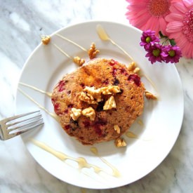 Vegan Summer Berry Pancakes - Recipe photo by Swiss MIss in the Kitchen