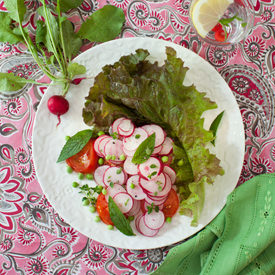 Radish Salad with Greens - Recipe photo by cooking melangery