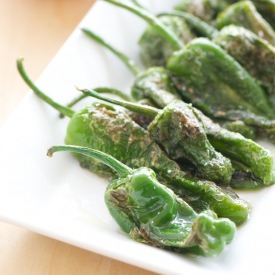 Pan-Fried Padron Peppers - Recipe photo by pixelsandcrumbs