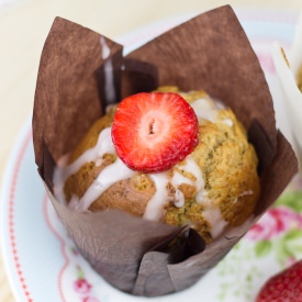 Strawberry Banana Muffins - Recipe photo by alma_objetivocupcake