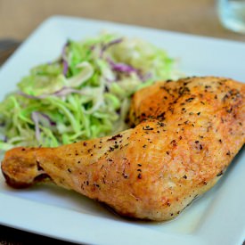Brined Roasted Chicken - Recipe photo by onionringsandthings
