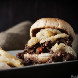 Sloppy Joes with Fried Onions - Recipe photo by kita roberts