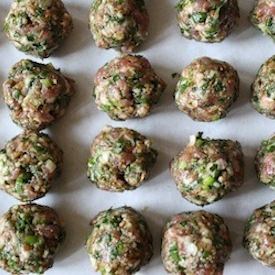 Greek Lamb Bulgur Meatballs - Recipe photo by stresscake