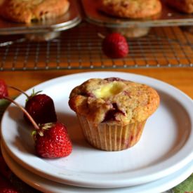 Strawberry Cheesecake Muffins - Recipe photo by susaneatslondon