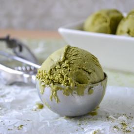 Green Tea Coconut Ice Cream - Recipe photo by Oishii Treats