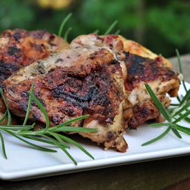 Herb Grilled Chicken Thighs - Recipe photo by The Creekside Cook