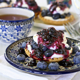 Blueberry Cream Cheese Tarts - Recipe photo by teatattler
